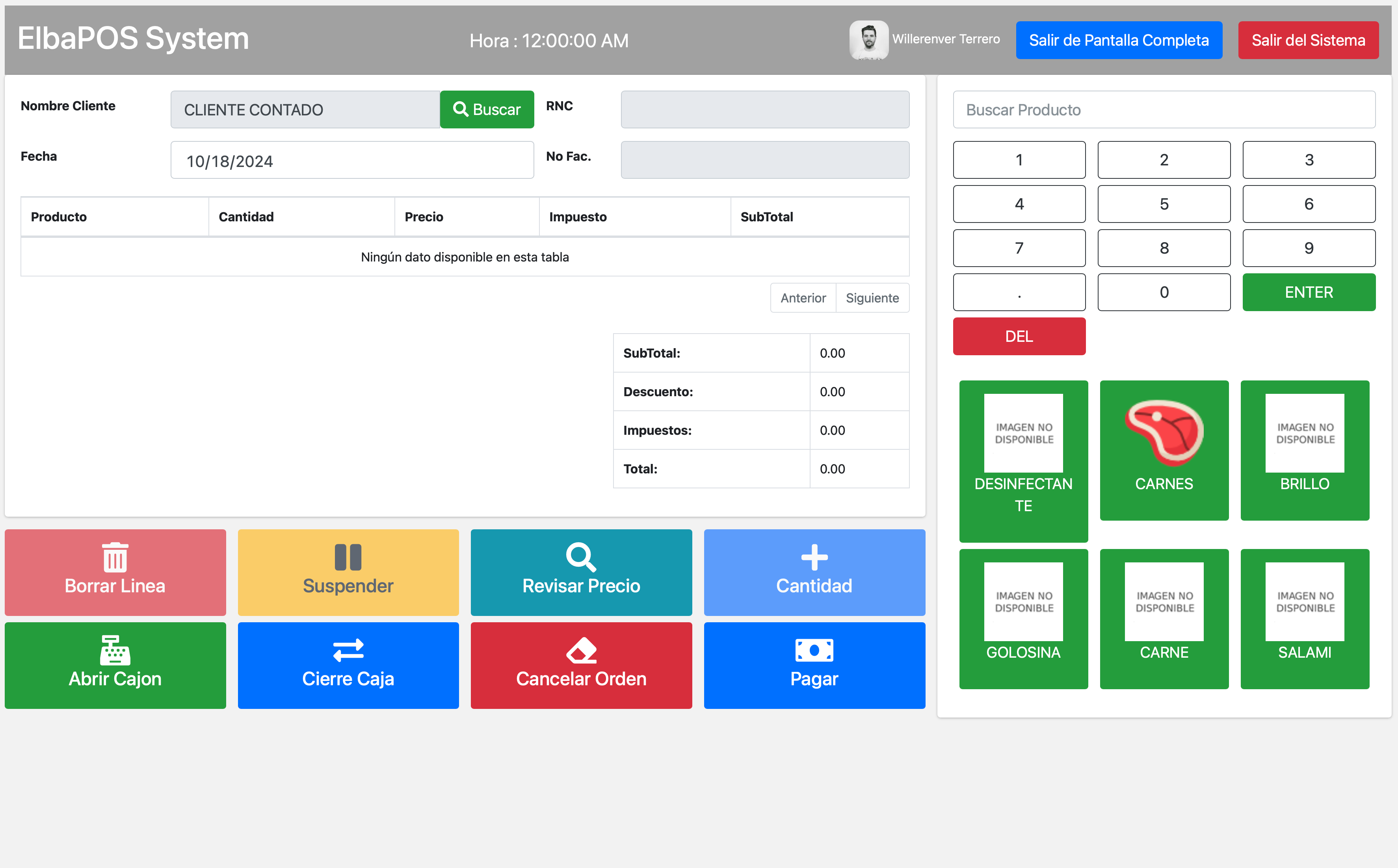 Sistema de Facturación e Inventario ElbaPOS